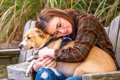 犬が本当は嫌がって…の画像