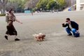 公園でおじいちゃん…の画像