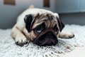犬が落ち着いて過ご…の画像