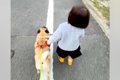 小さな女の子と一緒…の画像