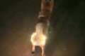 夜、犬に『光る首輪…の画像