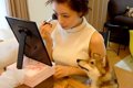 メイクをしていたら…の画像