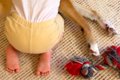 小さな女の子が『犬…の画像