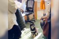 犬が『社内ミーティ…の画像