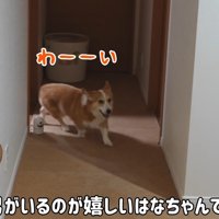 部屋から出てきた時の笑顔♪