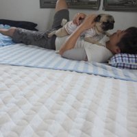 ナデナデして眠りへと誘う作戦