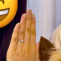 結婚報告で記念撮影
