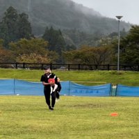 人の腕に抱かれている犬