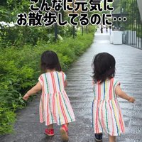 むぎちゃんと女の子2人のお散歩