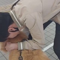 お兄ちゃんを駅までお見送り