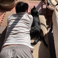 微笑ましいツーショット