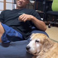 きんちゃんと飼い主さんのやり取り