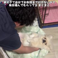 ベッドに置いても動かない