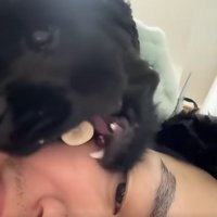 オヤツを食べるベルちゃん