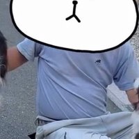 休憩中の親方