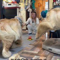 大歓喜でお出迎え♡