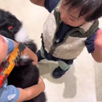 大喜びの弟さん