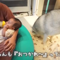 最後まで見守ったもんちゃん♡