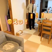 驚く男の子