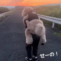 軽々とおんぶ！！