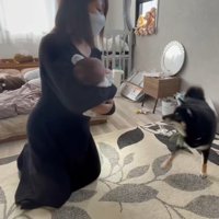 赤ちゃんに会わせたら…