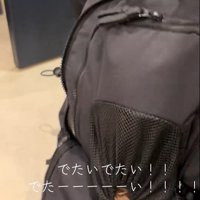 リュックに入るポテトちゃんとウニちゃん3