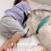 男の子にくっつく星凪くん