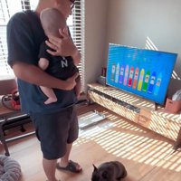 順番待ちするドムくん