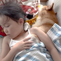 寄り添ってお昼寝