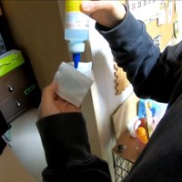 耳掃除を嫌がるきなこちゃん