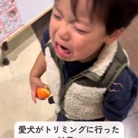 泣いている男の子