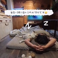 眠った大福くん