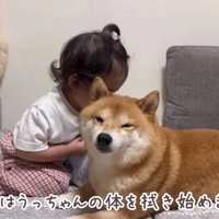 体をぴかぴかにしようね♪