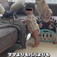 驚くママ