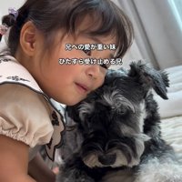 こたろう君を撫でる女の子3