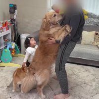 パパの前に大行列が！？