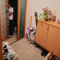 帰宅する男の子