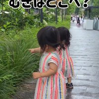 むぎちゃんと女の子2人のお散歩3