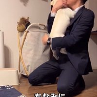 パパと犬