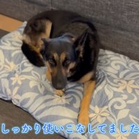 マットの上でリラックス