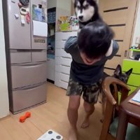 「やっと乗れた～」