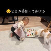 邪魔な物をどけてくれる赤ちゃん