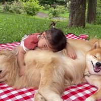 ぎゅっと抱きついたり…