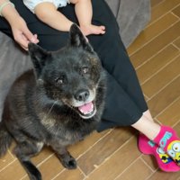 赤ちゃんのそばでニコニコ♪