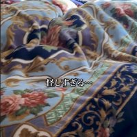 怪しく動く布団