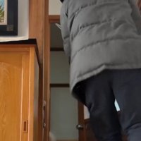 お出迎えするおはるちゃん