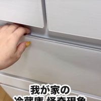 冷蔵庫に手をかける