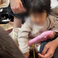 背中を撫でてもらえた♡