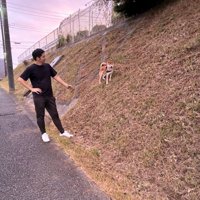 車を怖がるいそべ君