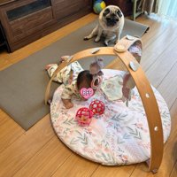 もち丸くんと赤ちゃんの日常